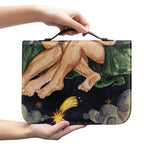 Watercolor Gemini Zodiac Sign Print Leather Bible Cover