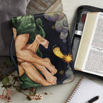 Watercolor Gemini Zodiac Sign Print Leather Bible Cover