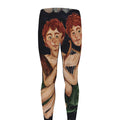 Watercolor Gemini Zodiac Sign Print Men's Leggings