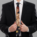 Watercolor Gemini Zodiac Sign Print Necktie