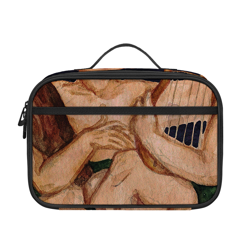 Watercolor Gemini Zodiac Sign Print Portable Lunch Bag