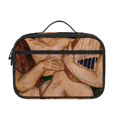 Watercolor Gemini Zodiac Sign Print Portable Lunch Bag
