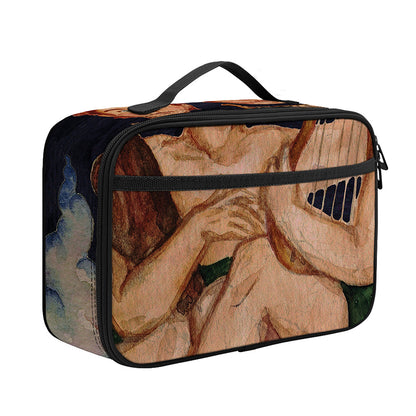 Watercolor Gemini Zodiac Sign Print Portable Lunch Bag