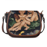 Watercolor Gemini Zodiac Sign Print Saddle Bag