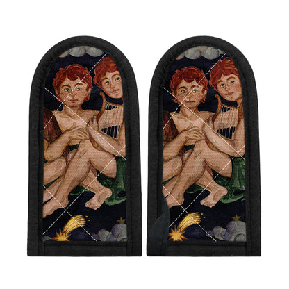 Watercolor Gemini Zodiac Sign Print Skillet Handle Cover