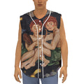 Watercolor Gemini Zodiac Sign Print Sleeveless Baseball Jersey