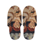 Watercolor Gemini Zodiac Sign Print Slippers