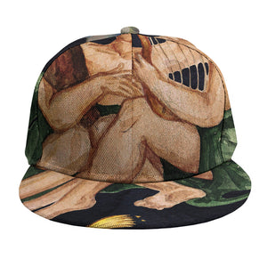 Watercolor Gemini Zodiac Sign Print Snapback Cap