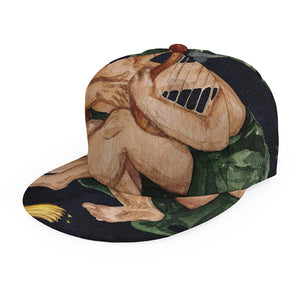 Watercolor Gemini Zodiac Sign Print Snapback Cap