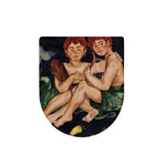 Watercolor Gemini Zodiac Sign Print Toilet Lid Cover