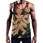 Watercolor Gemini Zodiac Sign Print Training Tank Top