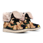 Watercolor Gemini Zodiac Sign Print Winter Boots