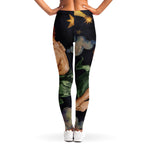 Watercolor Gemini Zodiac Sign Print Women's Leggings