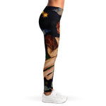 Watercolor Gemini Zodiac Sign Print Women's Leggings