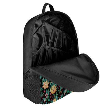 Watercolor Gingerbread Pattern Print 17 Inch Backpack