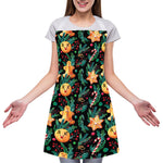 Watercolor Gingerbread Pattern Print Adjustable Apron