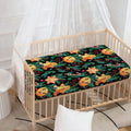 Watercolor Gingerbread Pattern Print Baby Crib Sheet