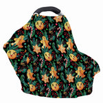 Watercolor Gingerbread Pattern Print Baby Seat Cover