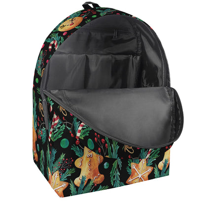 Watercolor Gingerbread Pattern Print Backpack