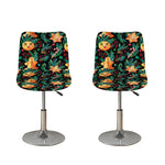 Watercolor Gingerbread Pattern Print Bar Stool Covers