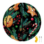 Watercolor Gingerbread Pattern Print Basketball