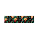 Watercolor Gingerbread Pattern Print Bed Runner