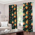 Watercolor Gingerbread Pattern Print Dimout Grommet Curtains