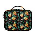 Watercolor Gingerbread Pattern Print Briefcase Bible Bag
