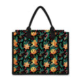 Watercolor Gingerbread Pattern Print Canvas Tote Bag