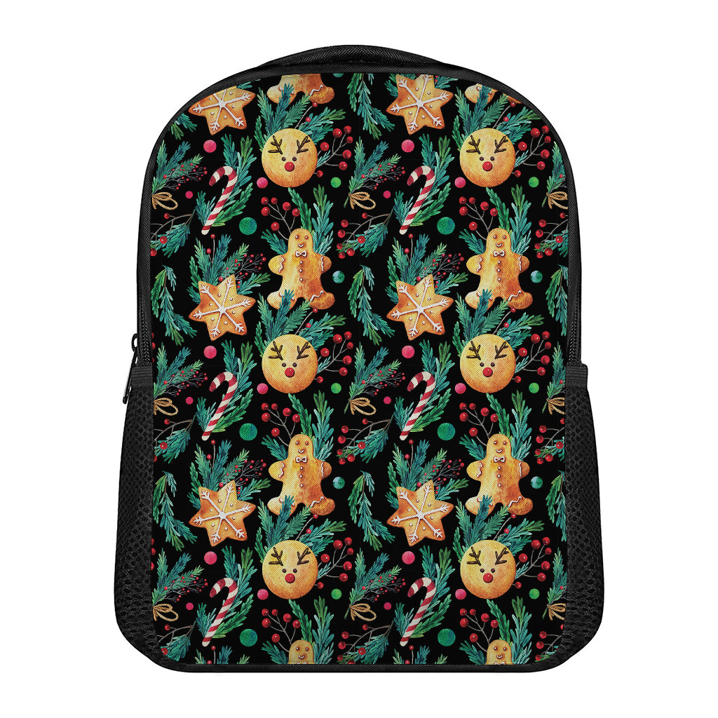 Watercolor Gingerbread Pattern Print Casual Backpack