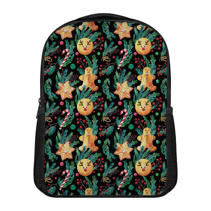 Watercolor Gingerbread Pattern Print Casual Backpack