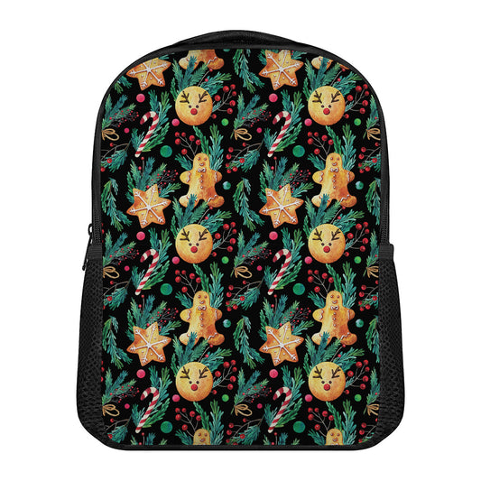 Watercolor Gingerbread Pattern Print Casual Backpack
