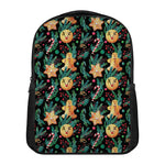 Watercolor Gingerbread Pattern Print Casual Backpack