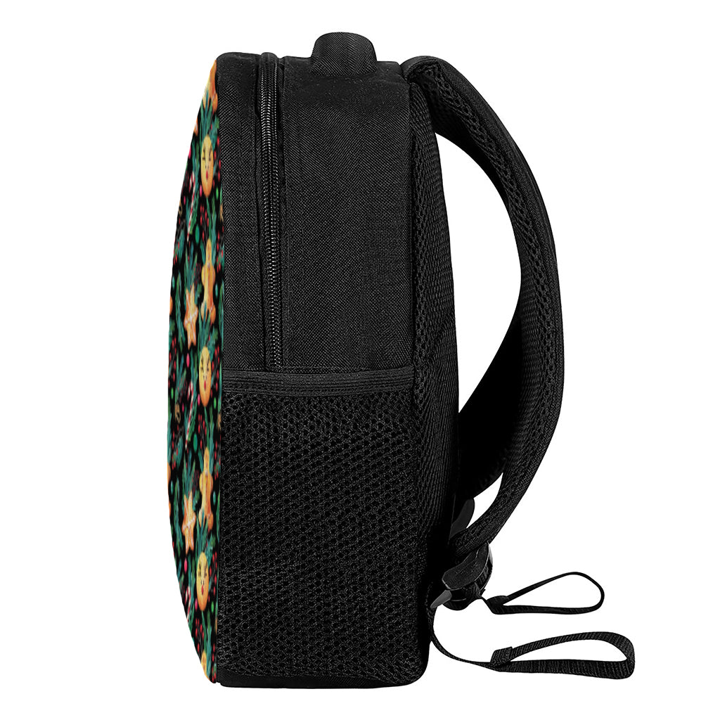 Watercolor Gingerbread Pattern Print Casual Backpack