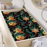 Watercolor Gingerbread Pattern Print Changing Pad Cover