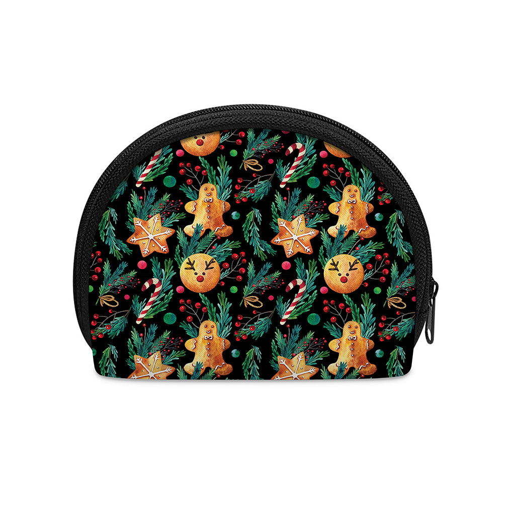 Watercolor Gingerbread Pattern Print Coin Purse