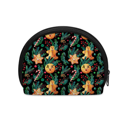 Watercolor Gingerbread Pattern Print Coin Purse