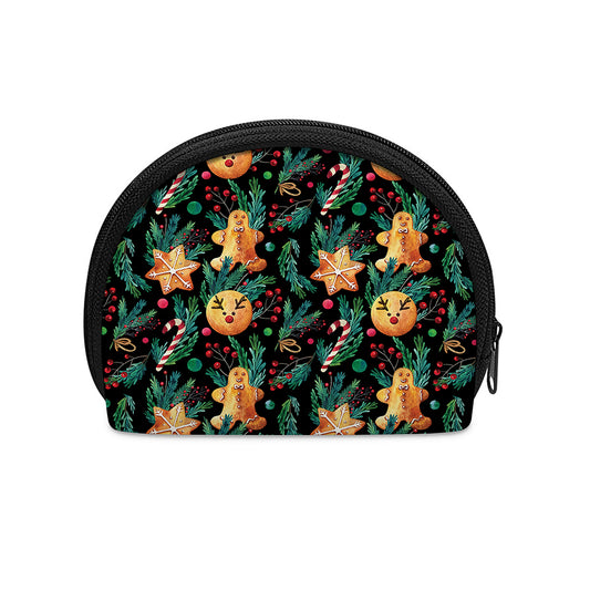 Watercolor Gingerbread Pattern Print Coin Purse