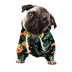 Watercolor Gingerbread Pattern Print Dog Zip Up Hoodie