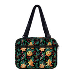 Watercolor Gingerbread Pattern Print Double Strap Bible Bag