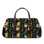 Watercolor Gingerbread Pattern Print Duffle Bag