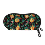 Watercolor Gingerbread Pattern Print Glasses Case