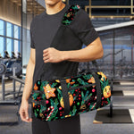 Watercolor Gingerbread Pattern Print Gym Bag