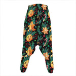 Watercolor Gingerbread Pattern Print Hammer Pants