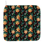 Watercolor Gingerbread Pattern Print Hand Towel