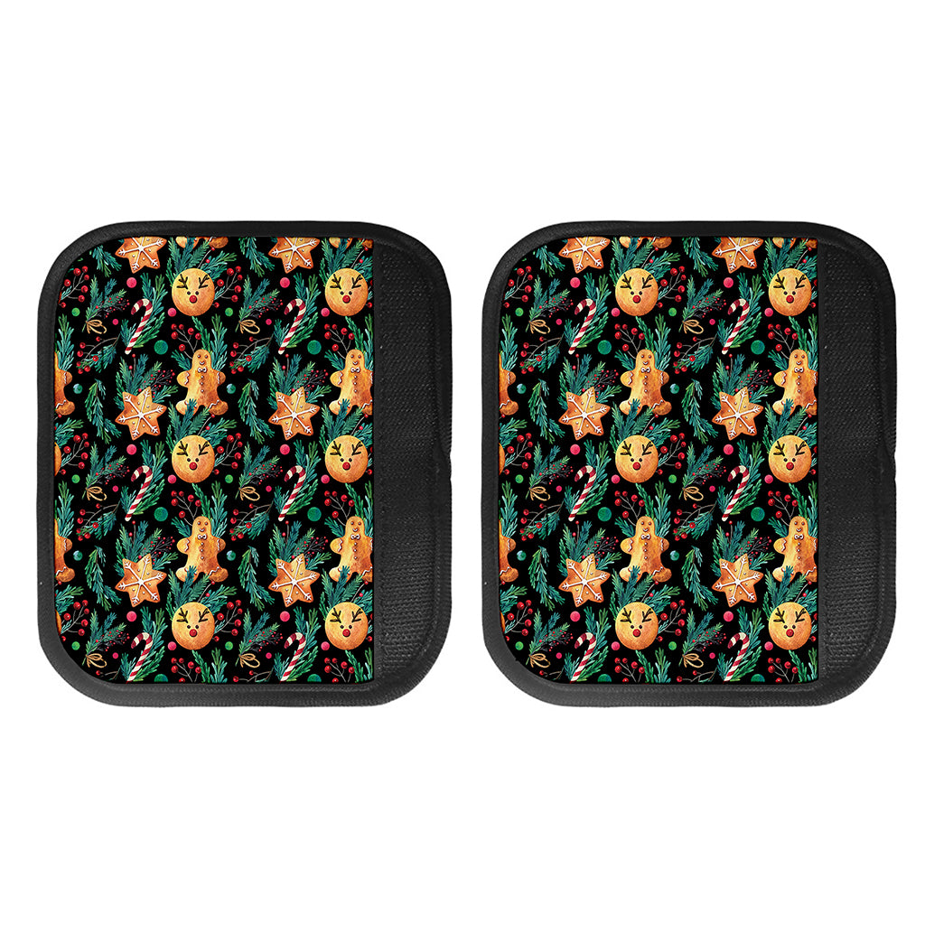 Watercolor Gingerbread Pattern Print Handle Covers