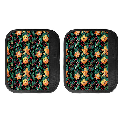 Watercolor Gingerbread Pattern Print Handle Covers