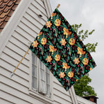 Watercolor Gingerbread Pattern Print House Flag