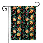 Watercolor Gingerbread Pattern Print House Flag