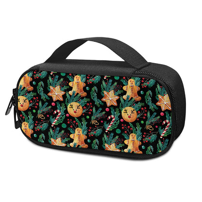 Watercolor Gingerbread Pattern Print Insulin Cooler Travel Case